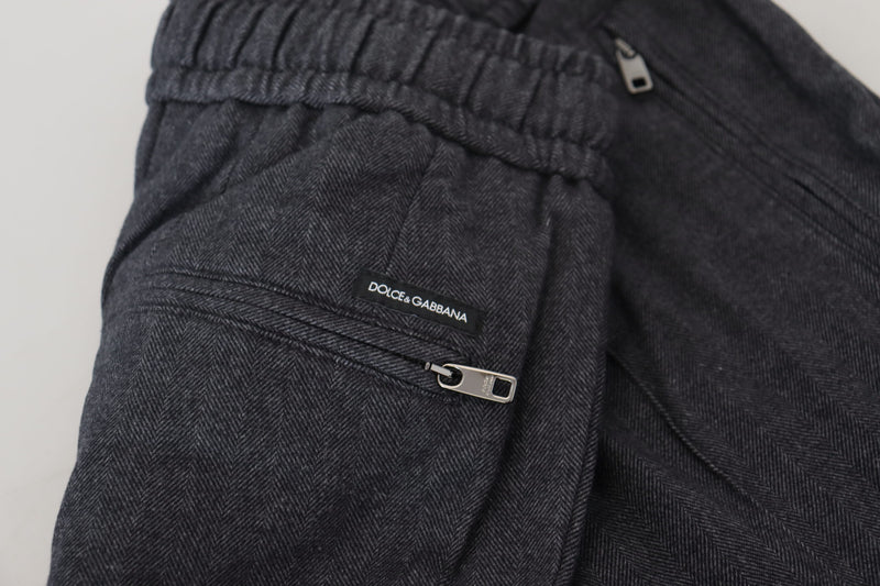 Dolce &amp; Gabbana grijze joggingbroek van katoen voor heren