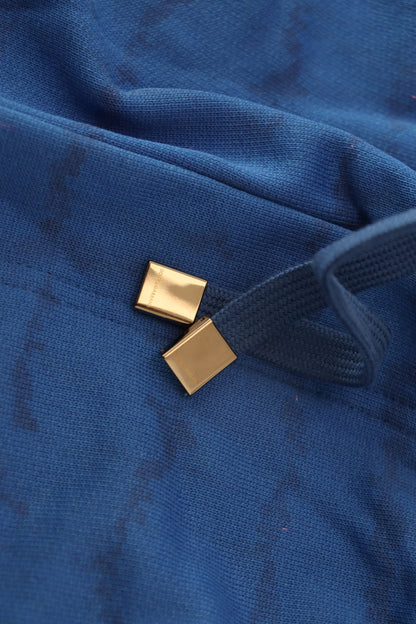 Shorts Bermuda en coton bleu imprimé de Dolce & Gabbana