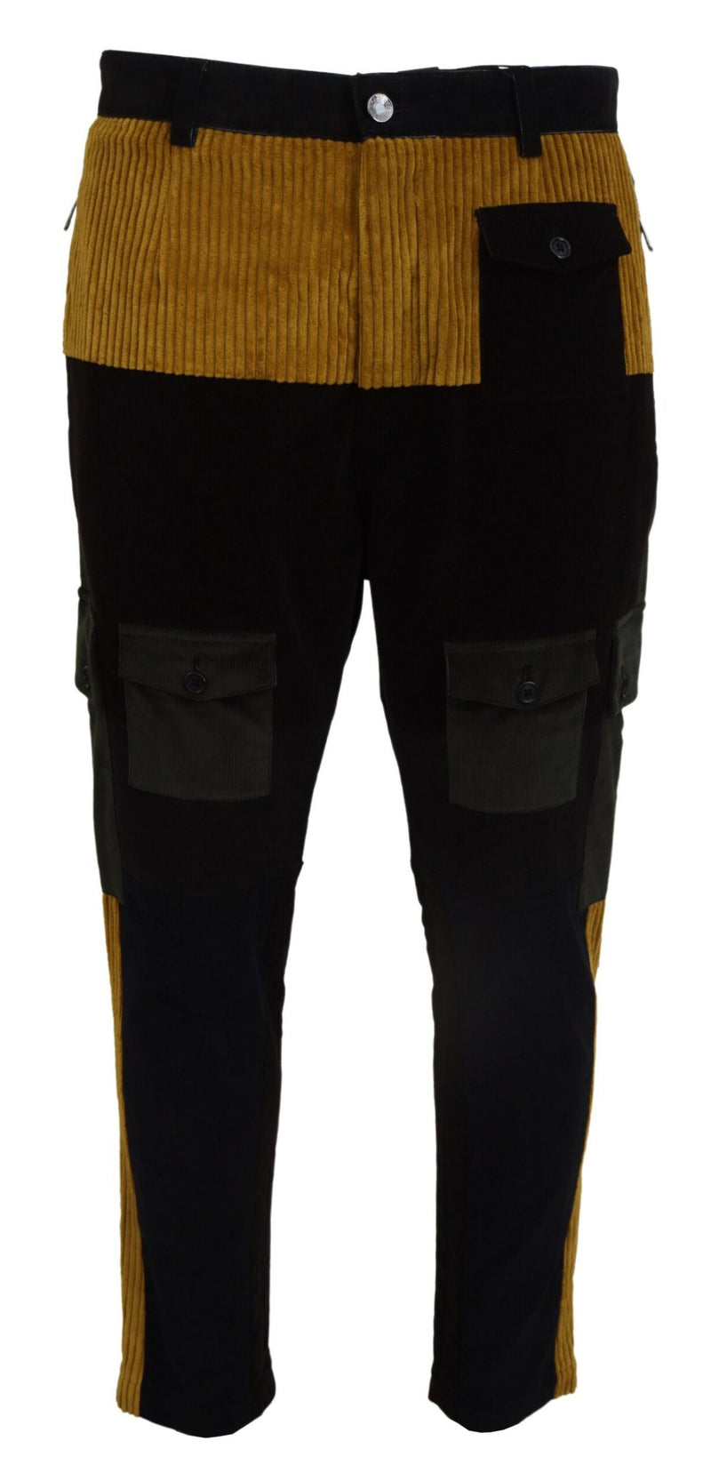 Pantalon homme Dolce &amp; Gabbana en coton noir et jaune