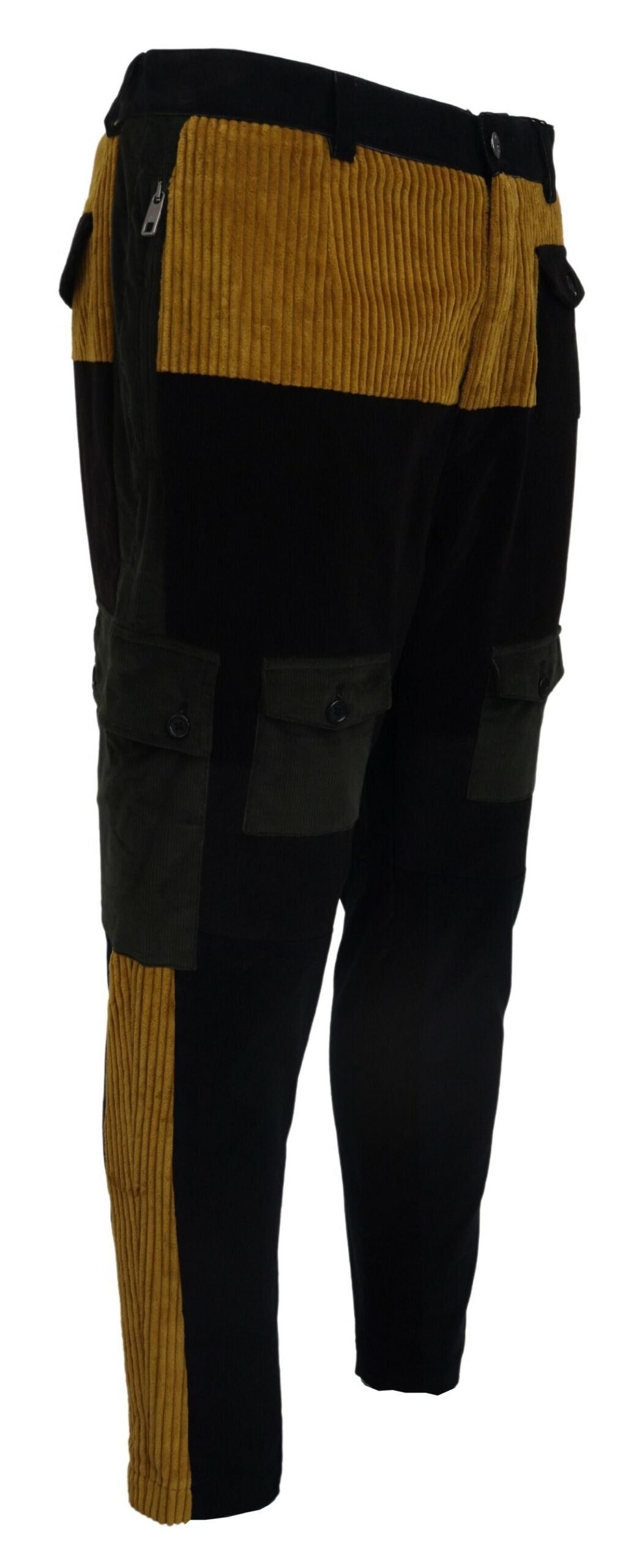 Pantalon homme Dolce &amp; Gabbana en coton noir et jaune