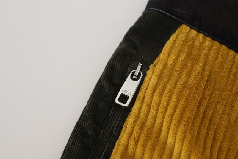 Pantalon homme Dolce &amp; Gabbana en coton noir et jaune