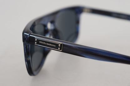 Lunettes de soleil à monture intégrale en acétate bleu Dolce & Gabbana DG4288