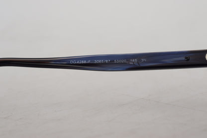 Lunettes de soleil à monture intégrale en acétate bleu Dolce & Gabbana DG4288
