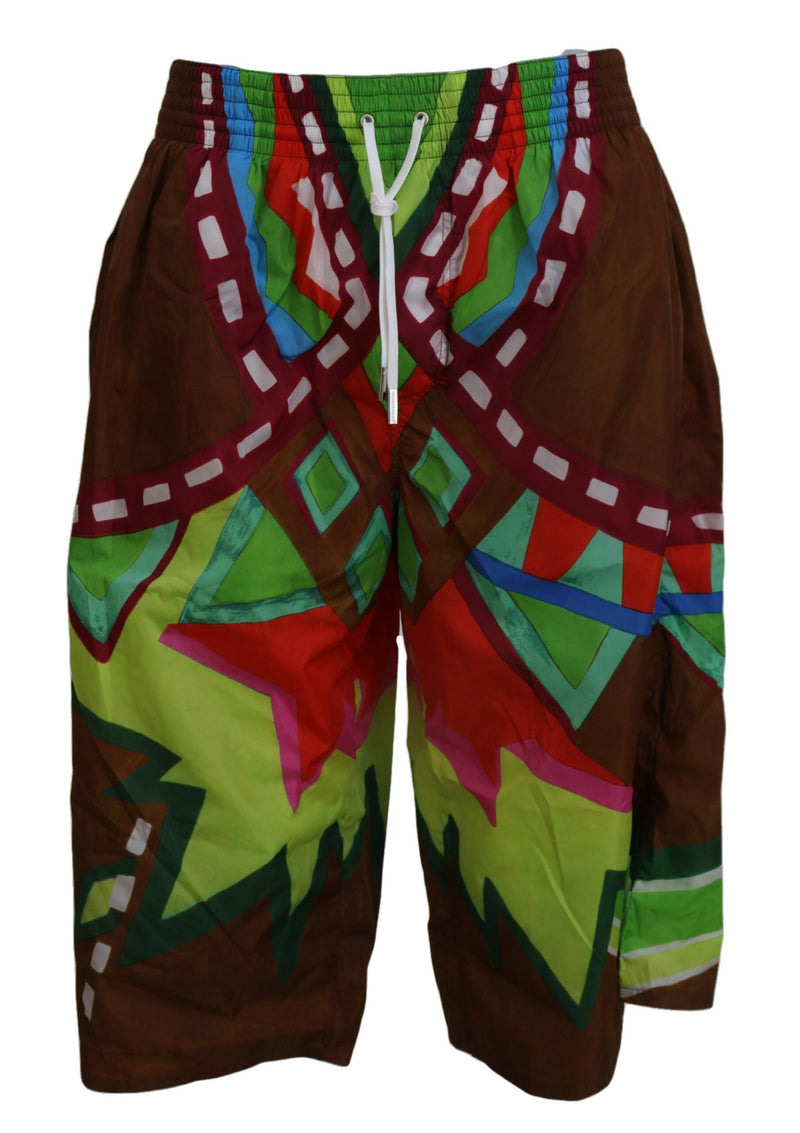 Dsquared² Multicolor Printed Men's Swim Shorts - Stylish Beachwear