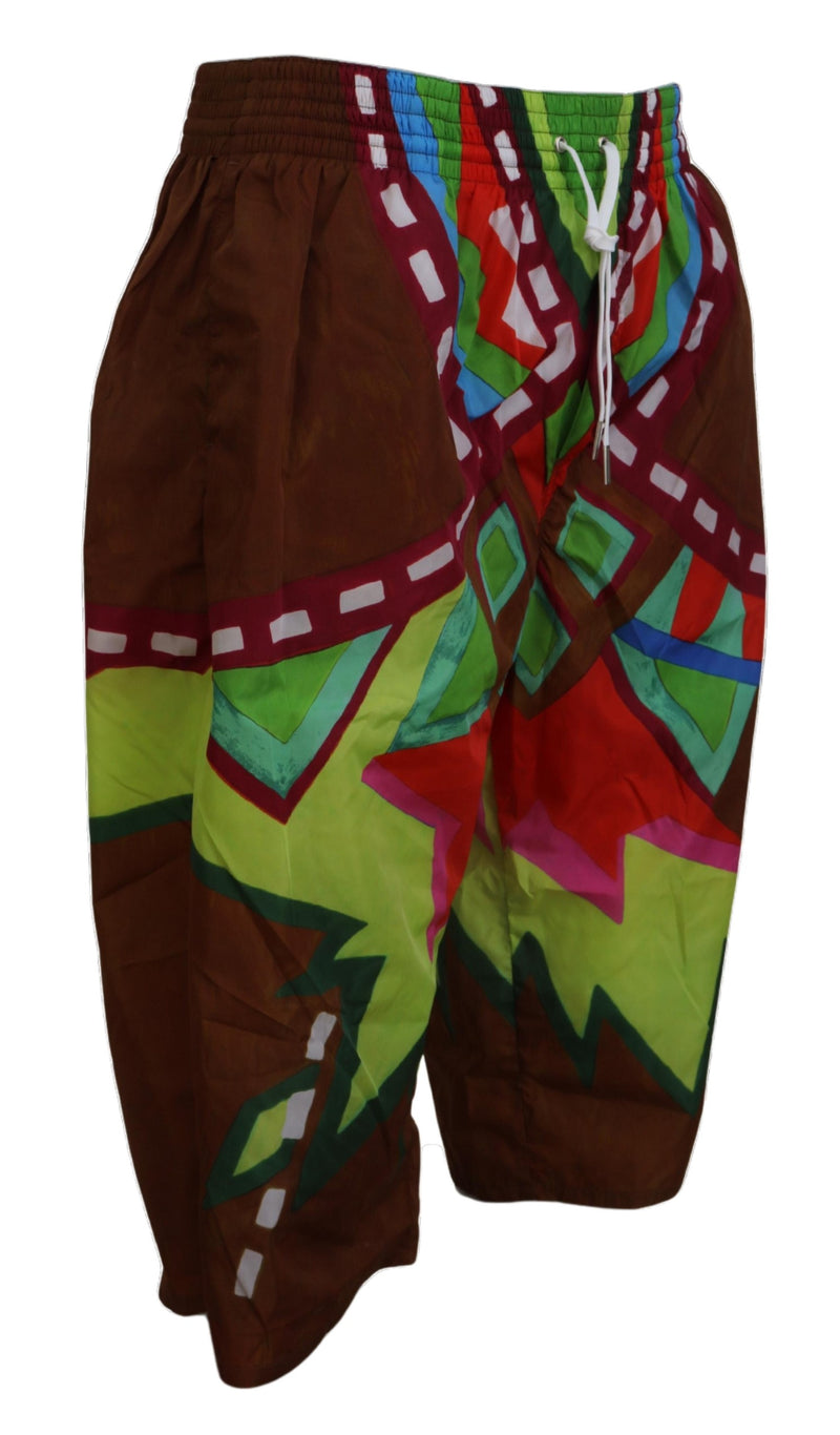 Dsquared² Multicolor Printed Men's Swim Shorts - Stylish Beachwear
