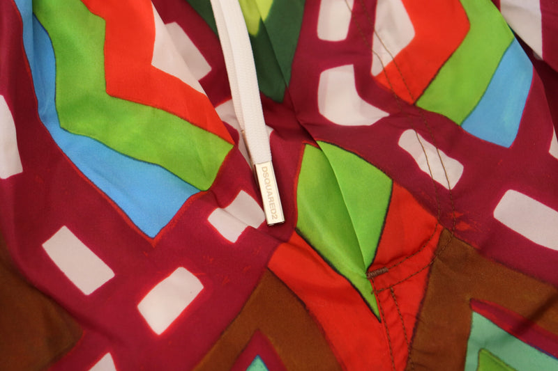 Dsquared² Multicolor Printed Men's Swim Shorts - Stylish Beachwear