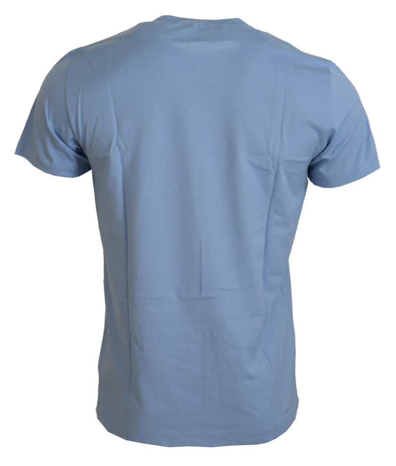 T-shirt en coton bleu clair Dolce &amp; Gabbana "Bonne Année 2017"