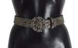 Dolce & Gabbana Ceinture Large Multicolore avec Boucle en Cristal