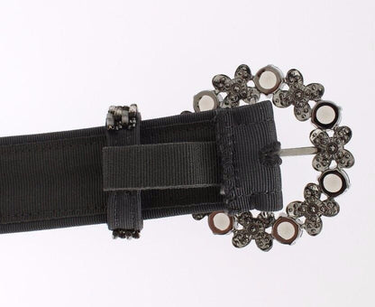 Ceinture à paillettes multicolore Dolce & Gabbana avec large boucle en cristal
