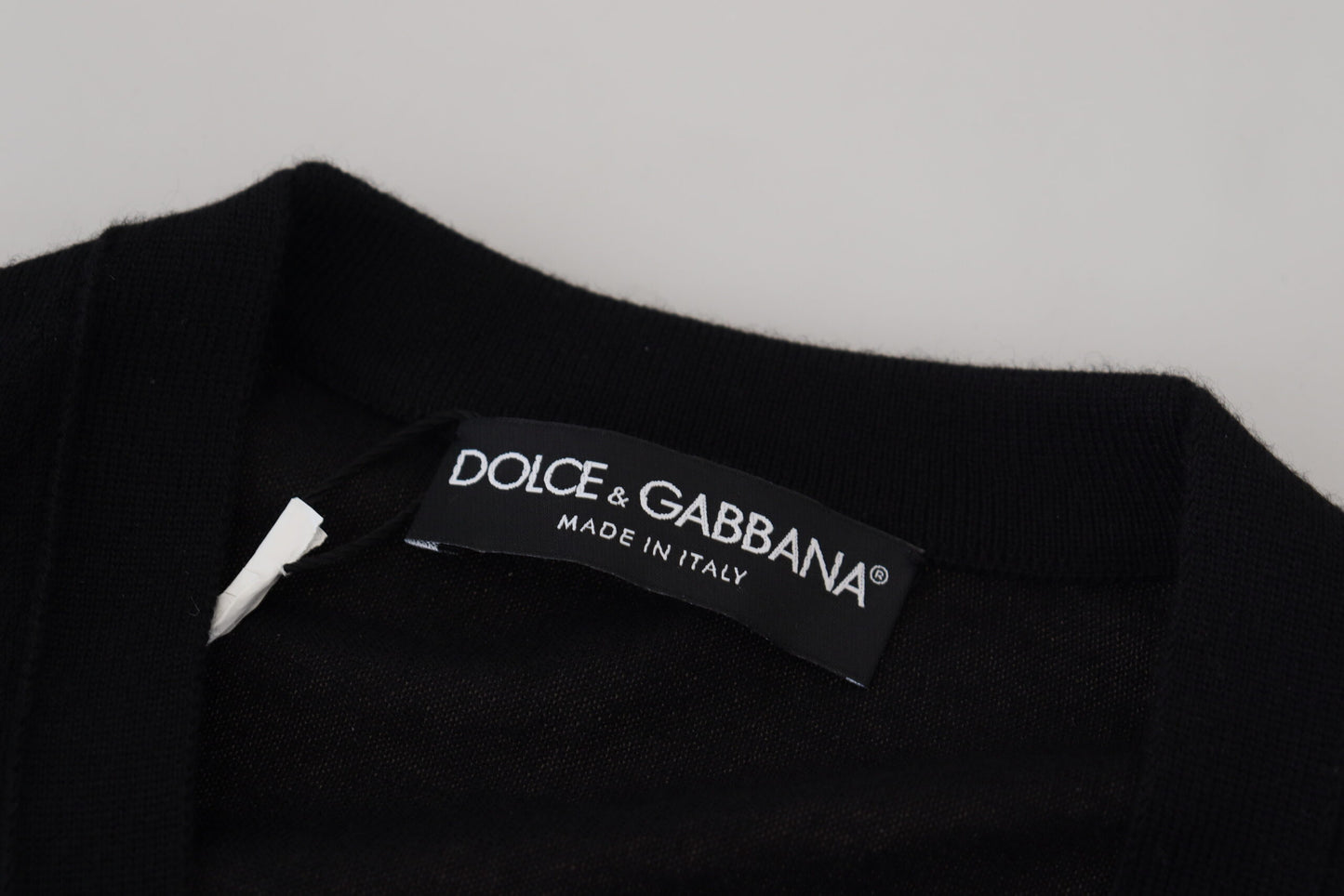 Dolce &amp; Gabbana Zwarte Cashmere Cardigan Sweater met Knopen