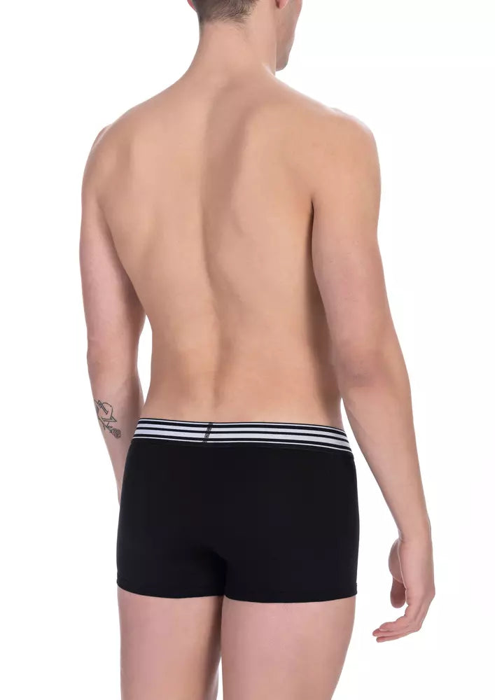 Bikkembergs Trunk Bi-pack Noir en Coton pour Hommes