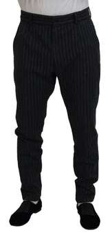 Pantalon chino rayé gris foncé Dolce &amp; Gabbana