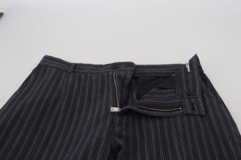Pantalon chino rayé gris foncé Dolce &amp; Gabbana