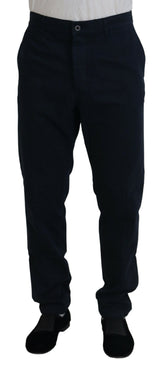 Pantalon habillé pour homme en coton bleu Dolce &amp; Gabbana