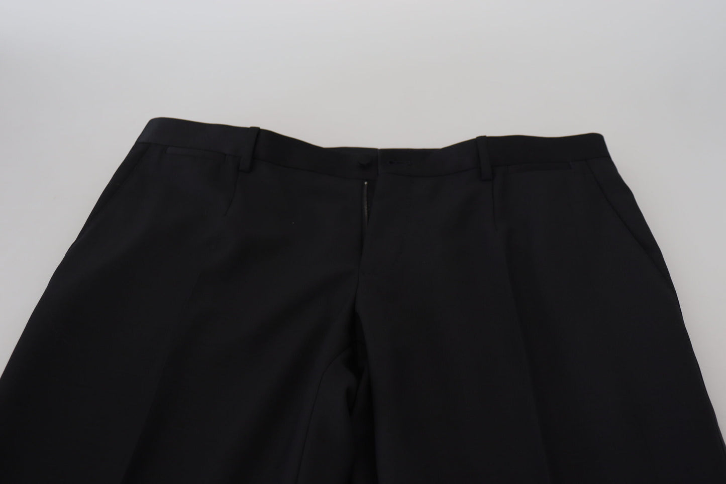 Dolce &amp; Gabbana zwarte wollen chino broek, formeel model.