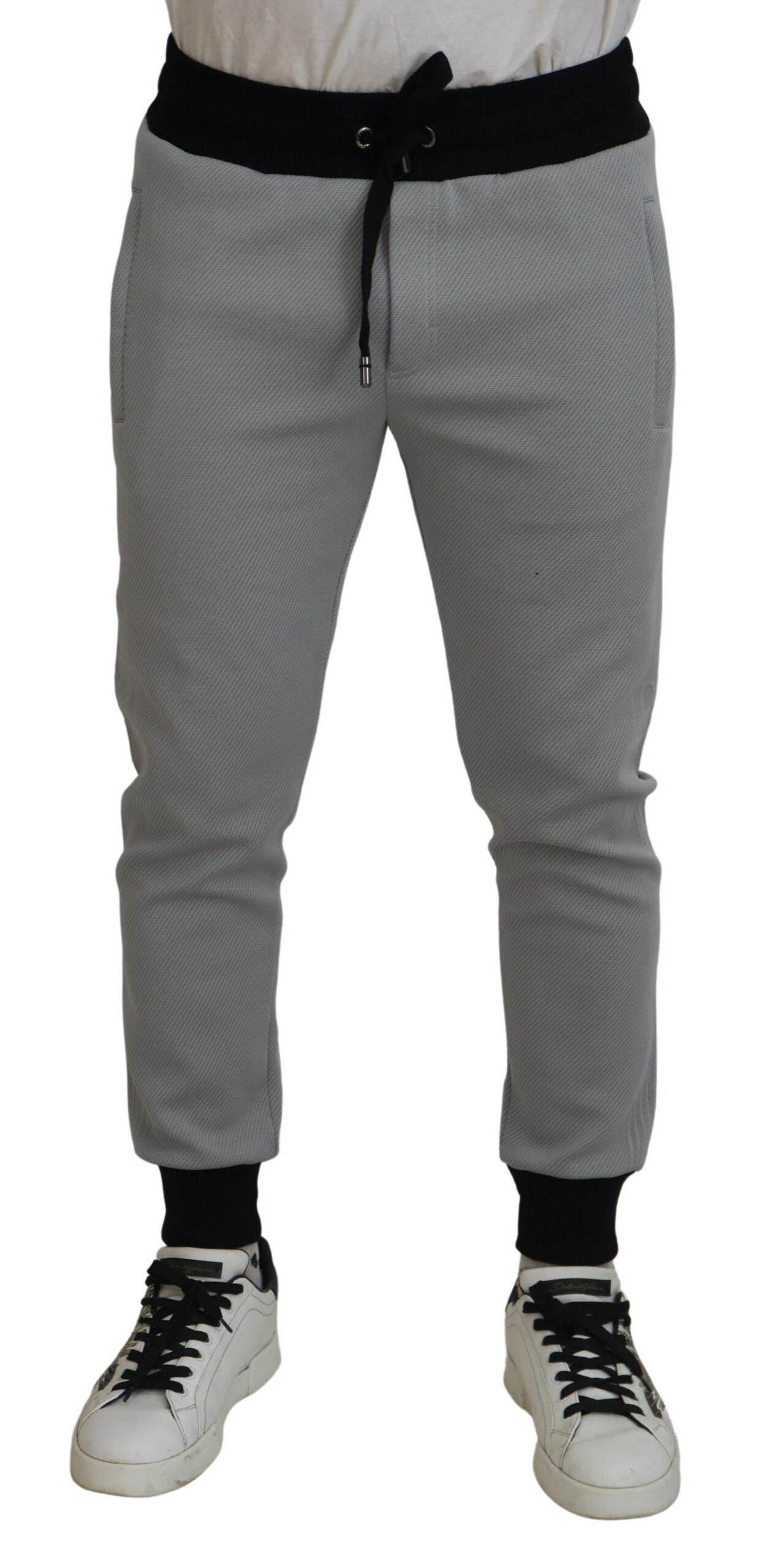 Dolce &amp; Gabbana grijze polyester joggingbroek