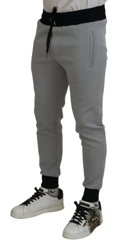 Dolce &amp; Gabbana grijze polyester joggingbroek