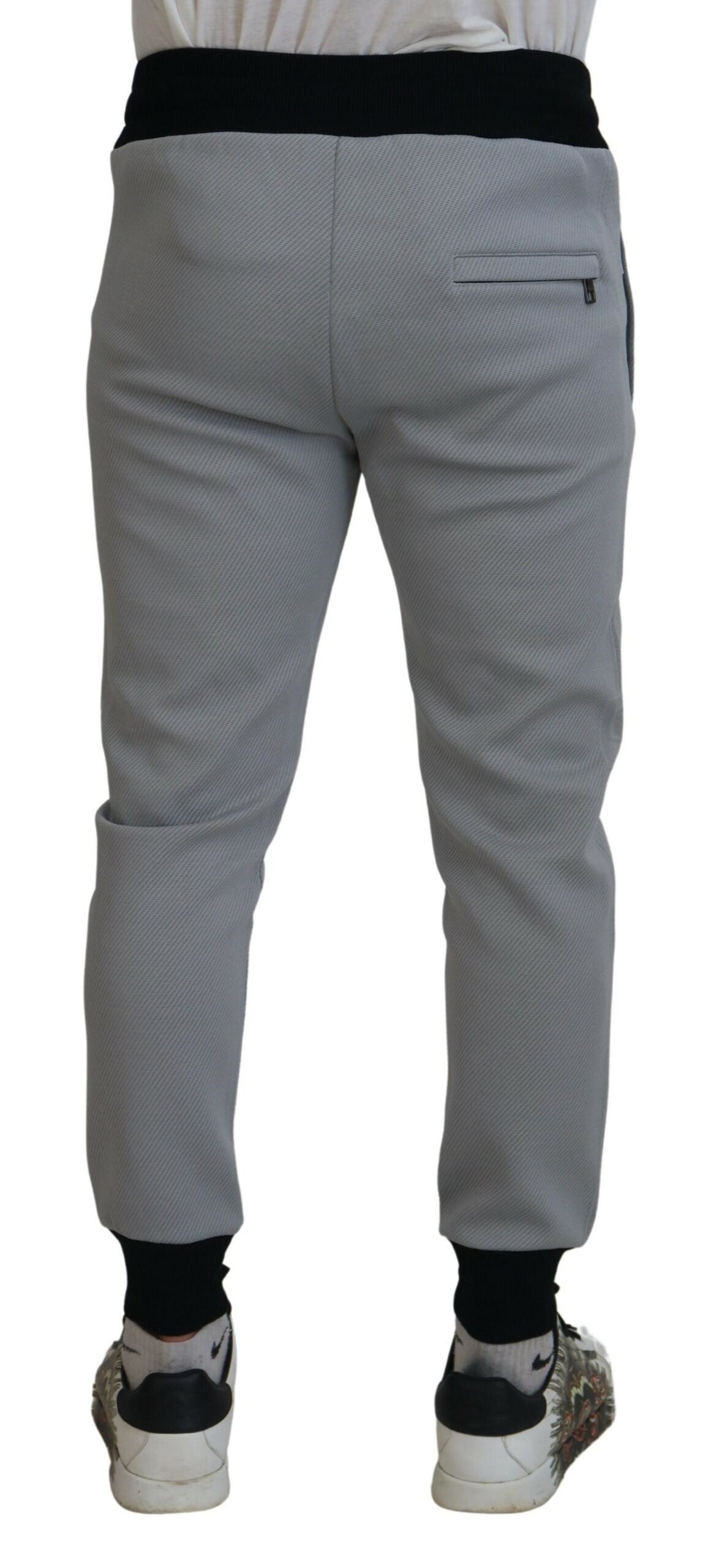 Dolce &amp; Gabbana grijze polyester joggingbroek