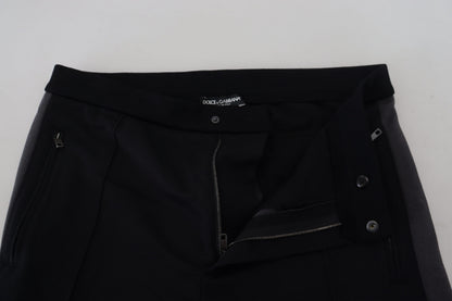 Dolce &amp; Gabbana zwarte wollen joggingbroek met hoefijzermotief