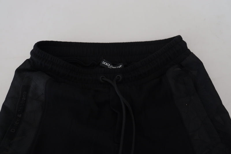 Pantalon de jogging skinny noir en polyester pour homme de Dolce &amp; Gabbana