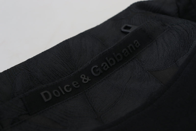 Pantalon de jogging skinny noir en polyester pour homme de Dolce &amp; Gabbana