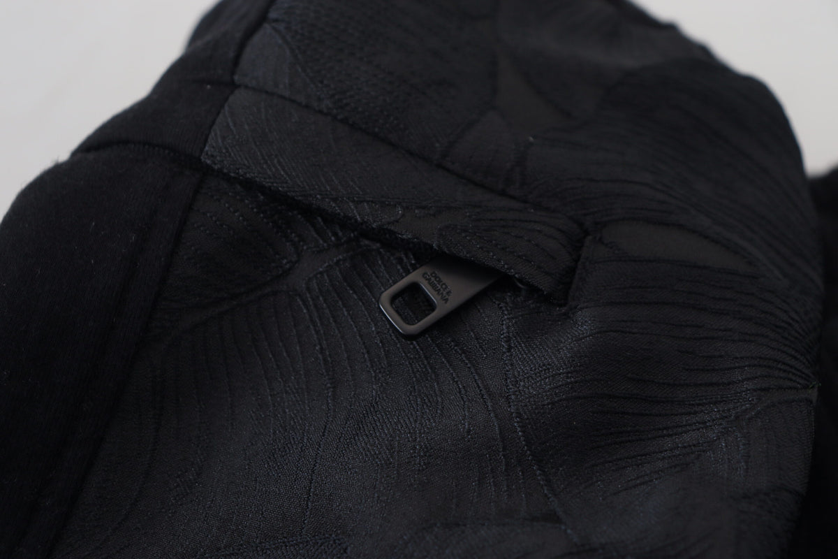 Pantalon de jogging skinny noir en polyester pour homme de Dolce &amp; Gabbana