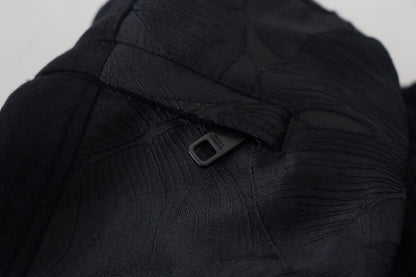 Pantalon de jogging skinny noir en polyester pour homme de Dolce &amp; Gabbana