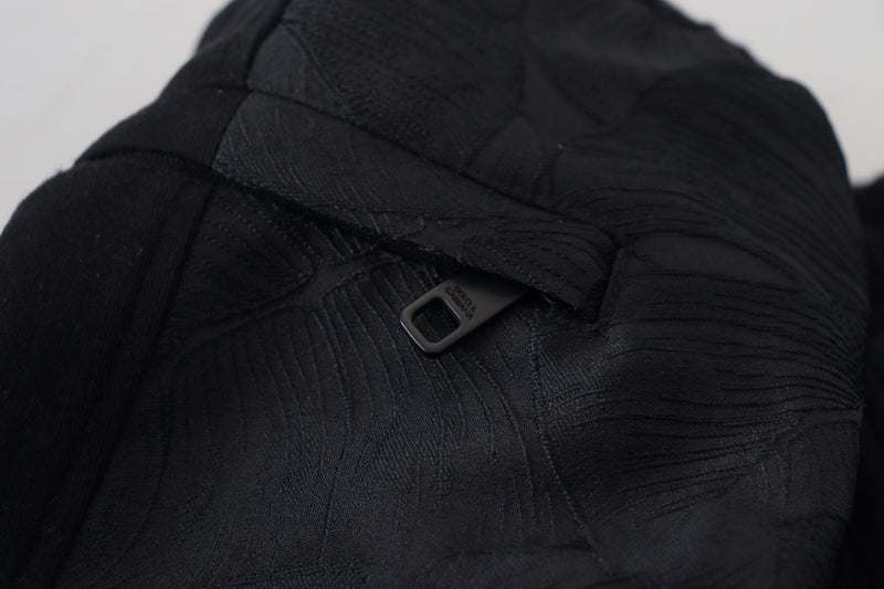 Pantalon de jogging skinny noir en polyester pour homme de Dolce &amp; Gabbana