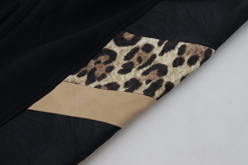 Pantalon de jogging skinny noir en polyester pour homme de Dolce &amp; Gabbana