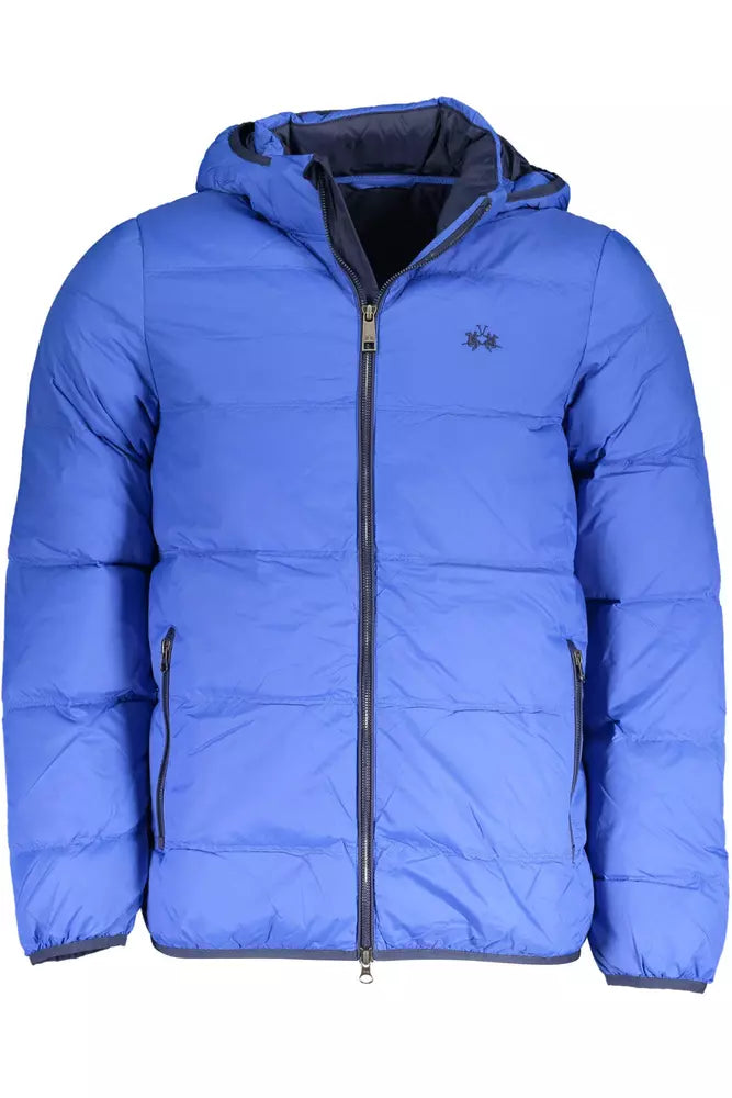 Veste La Martina Elite bleue avec capuche amovible