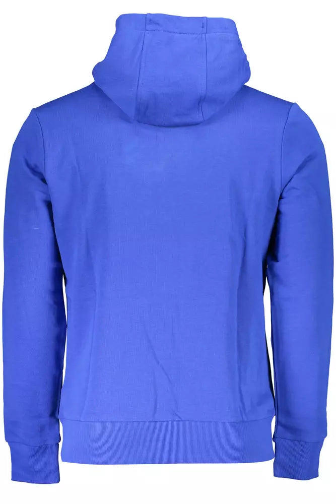 Sweat à capuche brodé bleu La Martina Chic