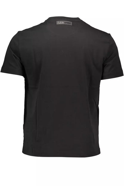 T-shirt homme en coton noir Plein Sport