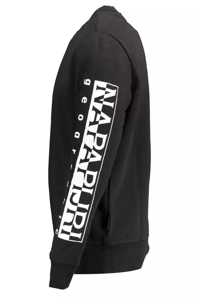 Napapijri : rehaussez votre style avec un sweat-shirt noir élégant.