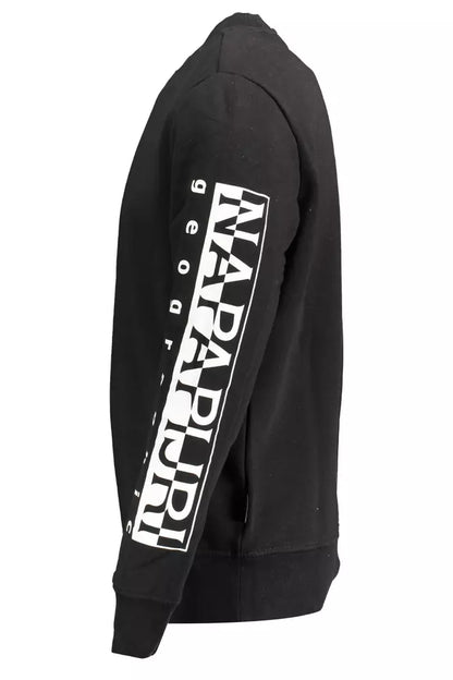 Napapijri : rehaussez votre style avec un sweat-shirt noir élégant.