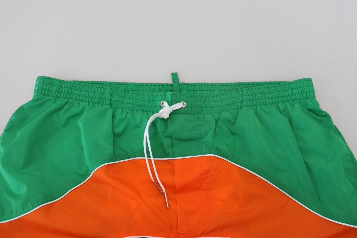 Dsquared² Multicolor Logo Print Swim Shorts for Men