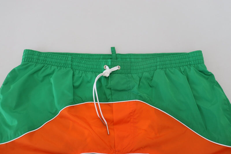 Dsquared² Multicolor Logo Print Swim Shorts for Men