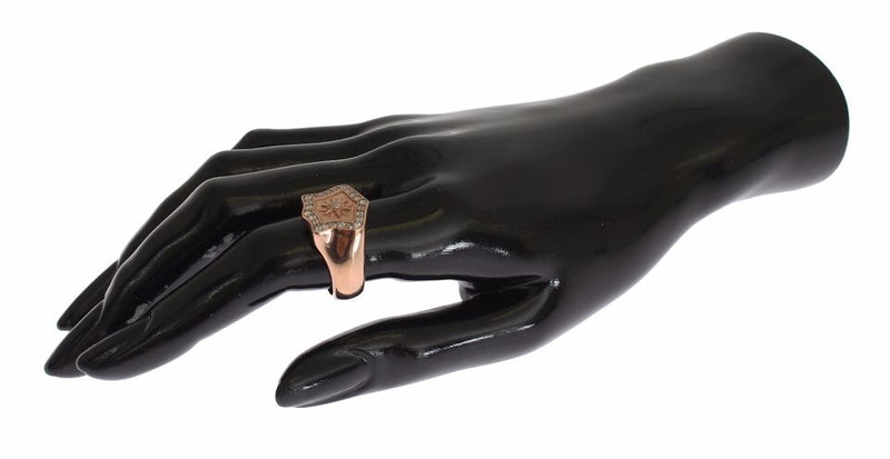 Bague Authentique Nialaya en Argent 925 Plaqué Or Rose