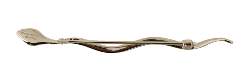 Broche Pin Serpente en Cristal et Laiton Dolce & Gabbana