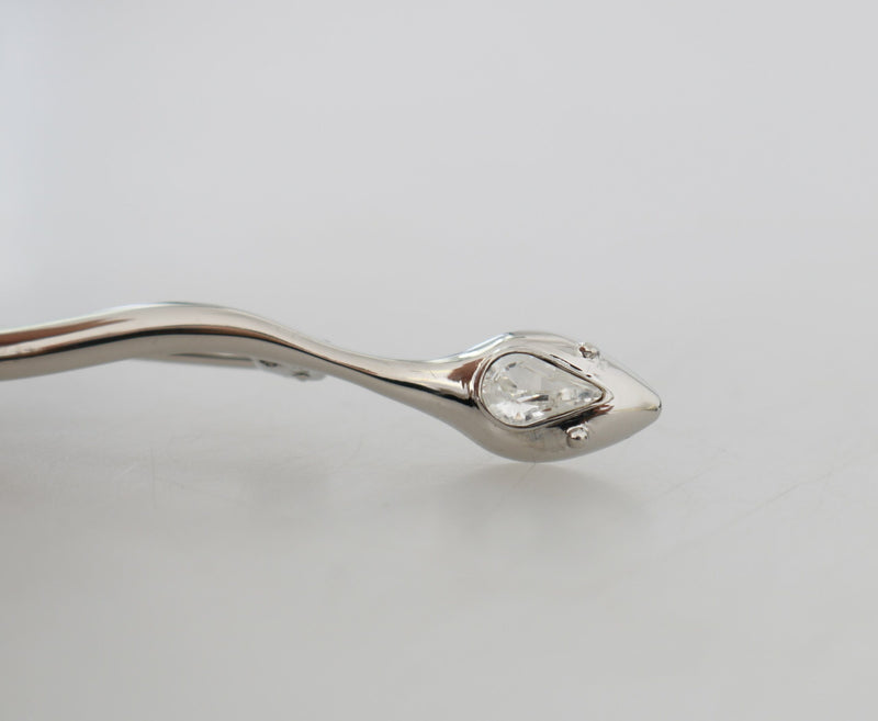 Broche Dolce & Gabbana Spilla Serpente en Cristal et Laiton