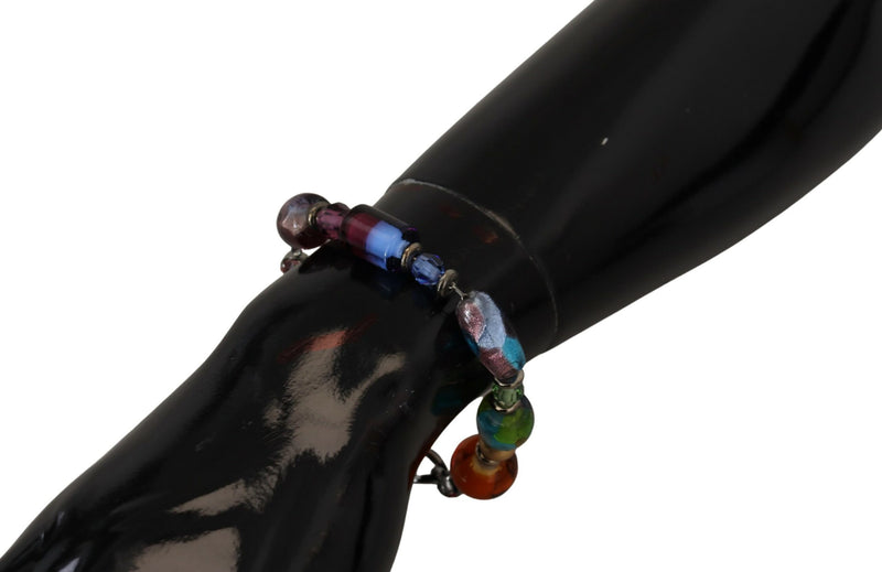Bracelet en Chaîne Argentée Multicolore en Laiton Dolce & Gabbana