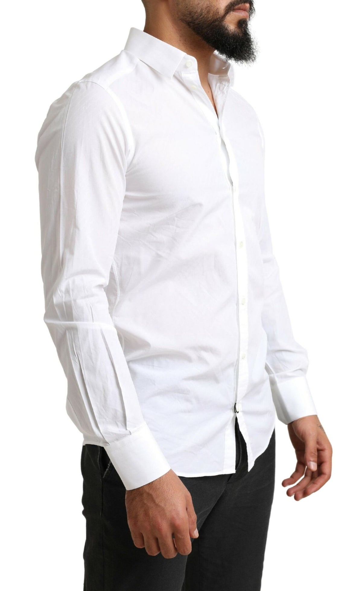 Chemise habillée en coton blanc MARTINI de Dolce &amp; Gabbana