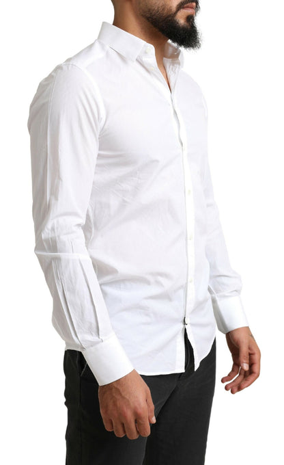 Chemise habillée en coton blanc MARTINI de Dolce &amp; Gabbana