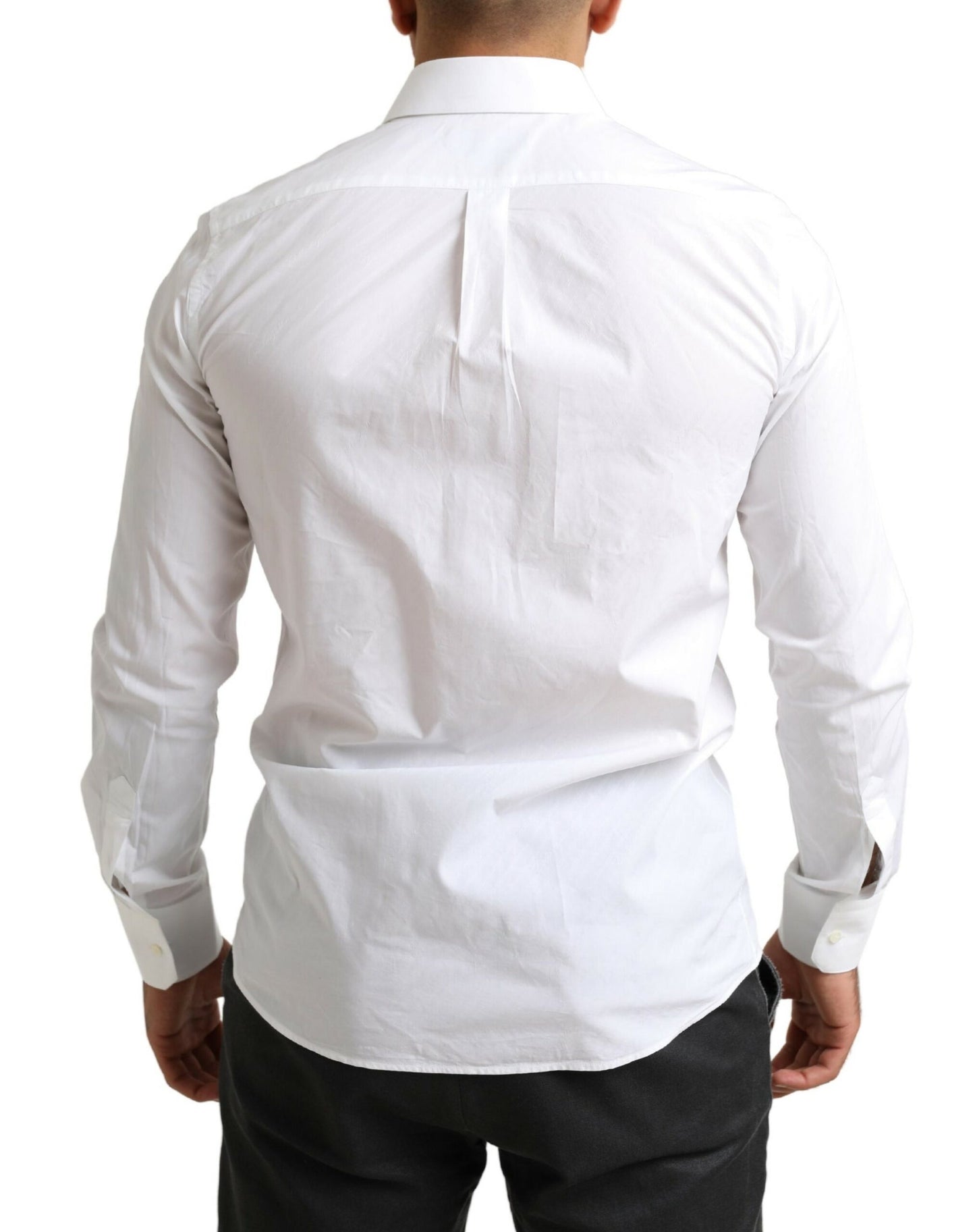 Chemise habillée en coton blanc MARTINI de Dolce &amp; Gabbana