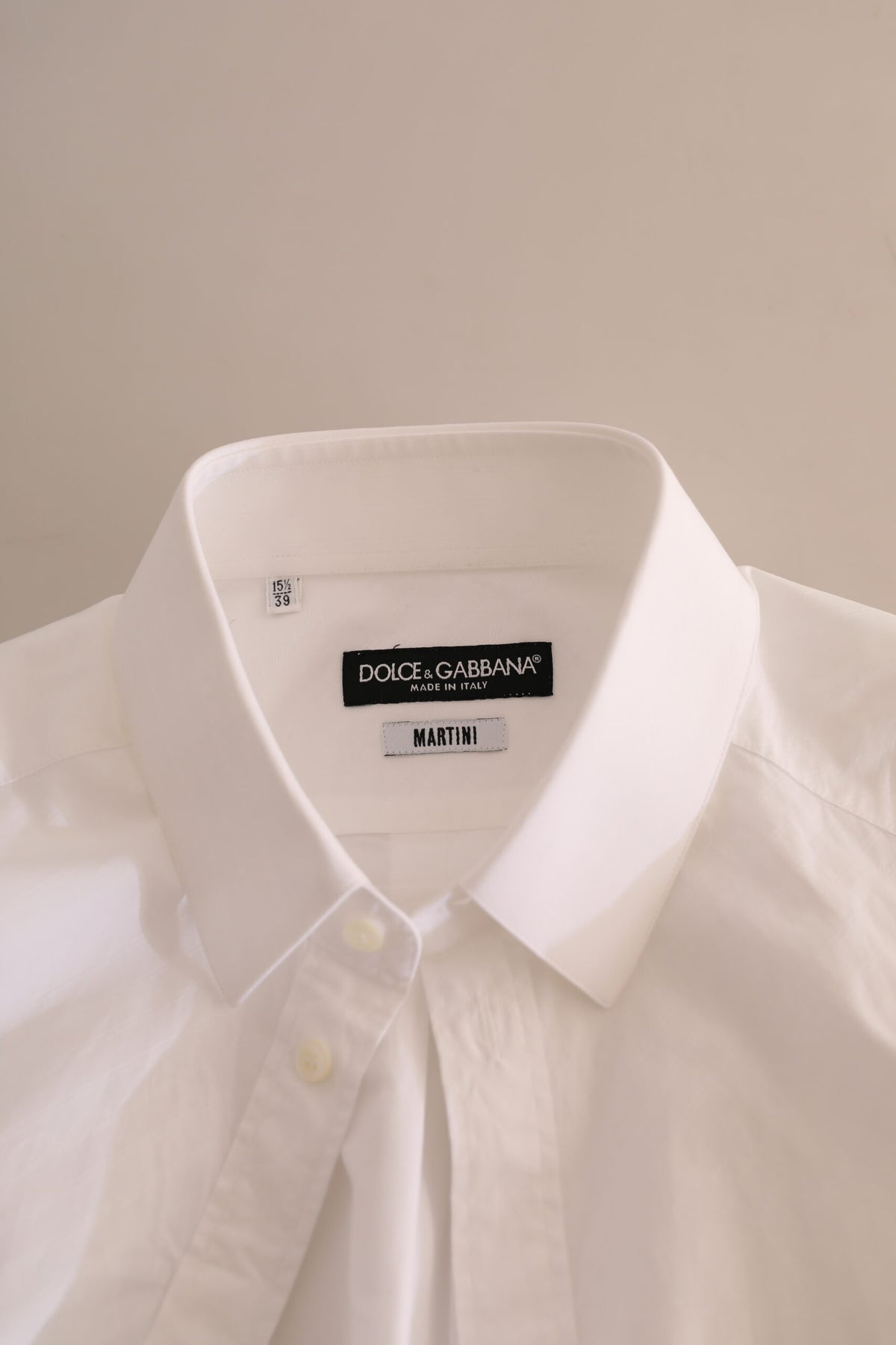 Chemise habillée en coton blanc MARTINI de Dolce &amp; Gabbana
