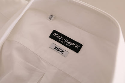Chemise habillée en coton blanc MARTINI de Dolce &amp; Gabbana