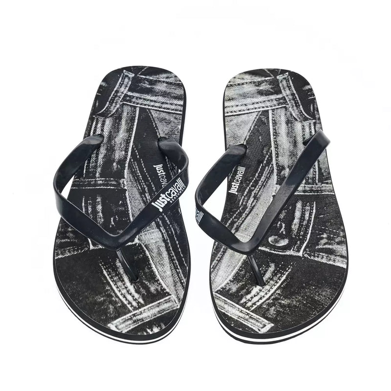 Just Cavalli Black EVA Men Sandal - Comfort Meets Style