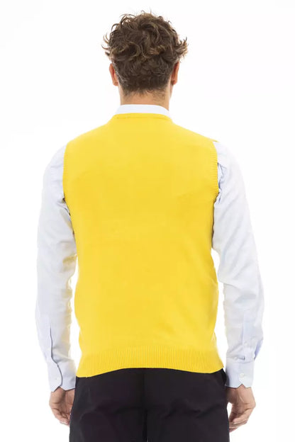 Veste pour homme en viscose jaune Alpha Studio