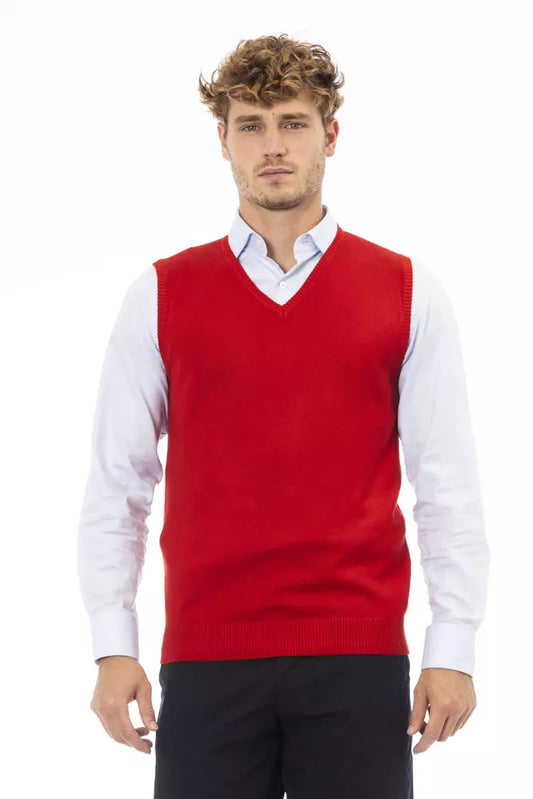 Veste pour homme en viscose rouge Alpha Studio