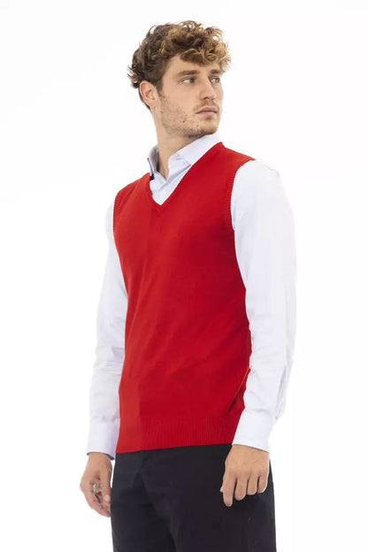 Veste pour homme en viscose rouge Alpha Studio
