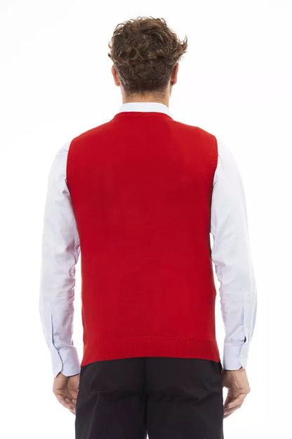 Veste pour homme en viscose rouge Alpha Studio